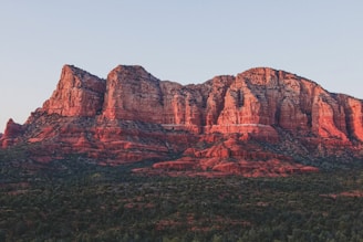 high angle photo of mountain