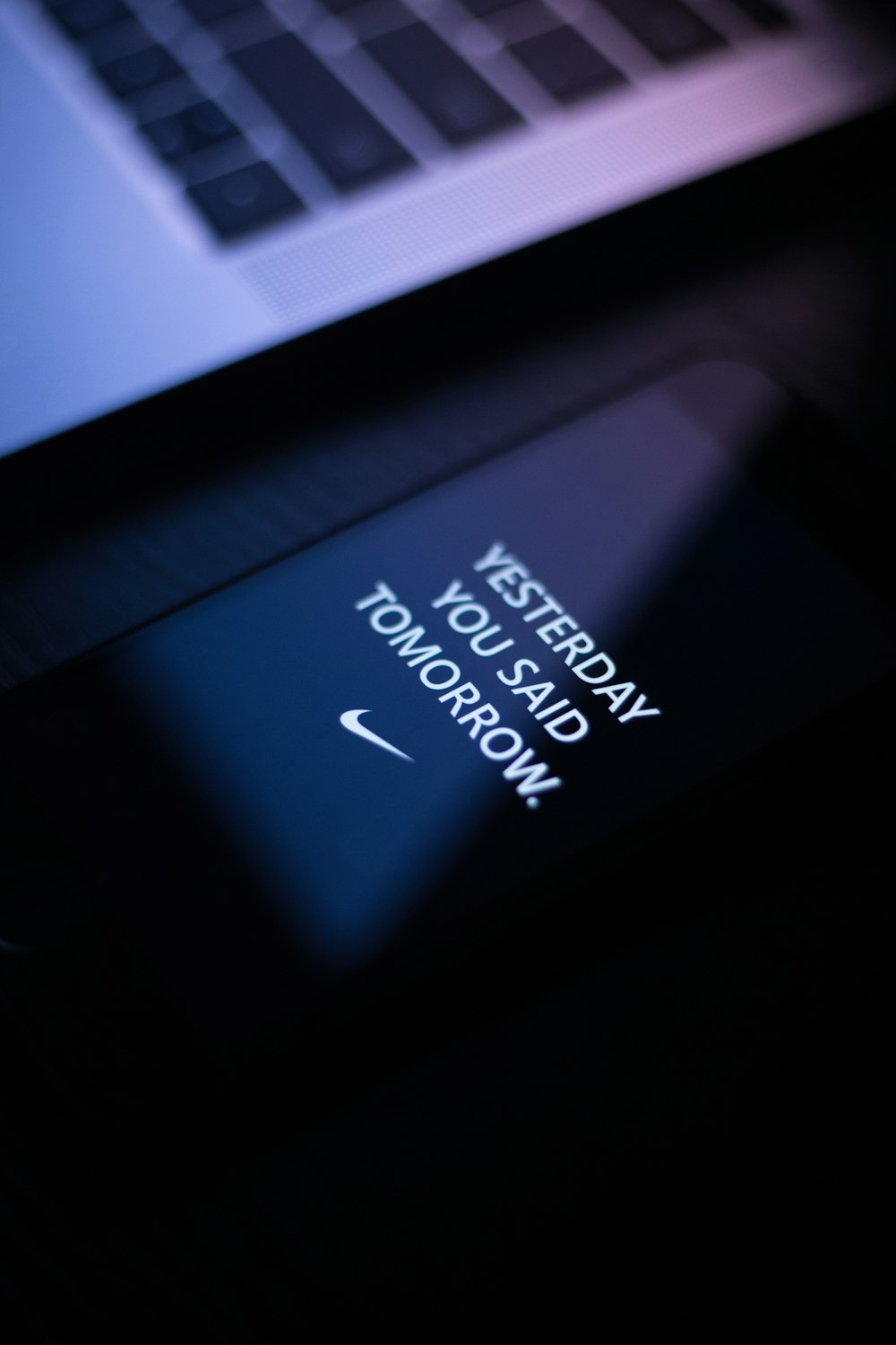 turned-on black smartphone
