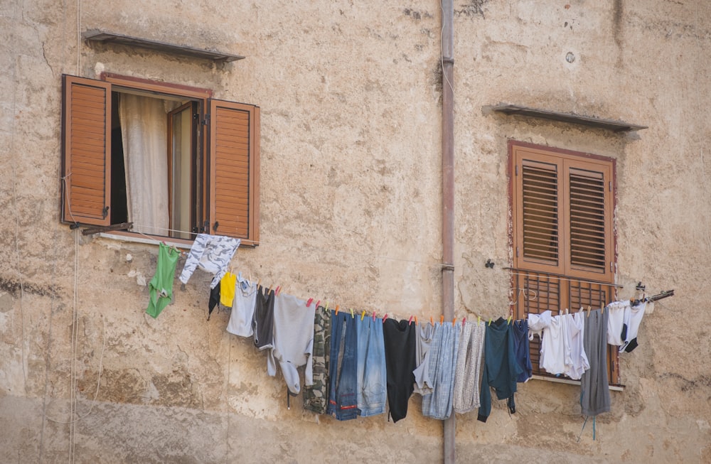 hanged clothes