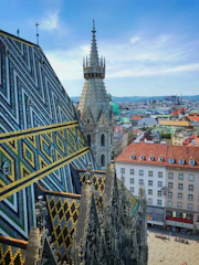 aerial photography of St Stephen’s Cathedral, Vienna