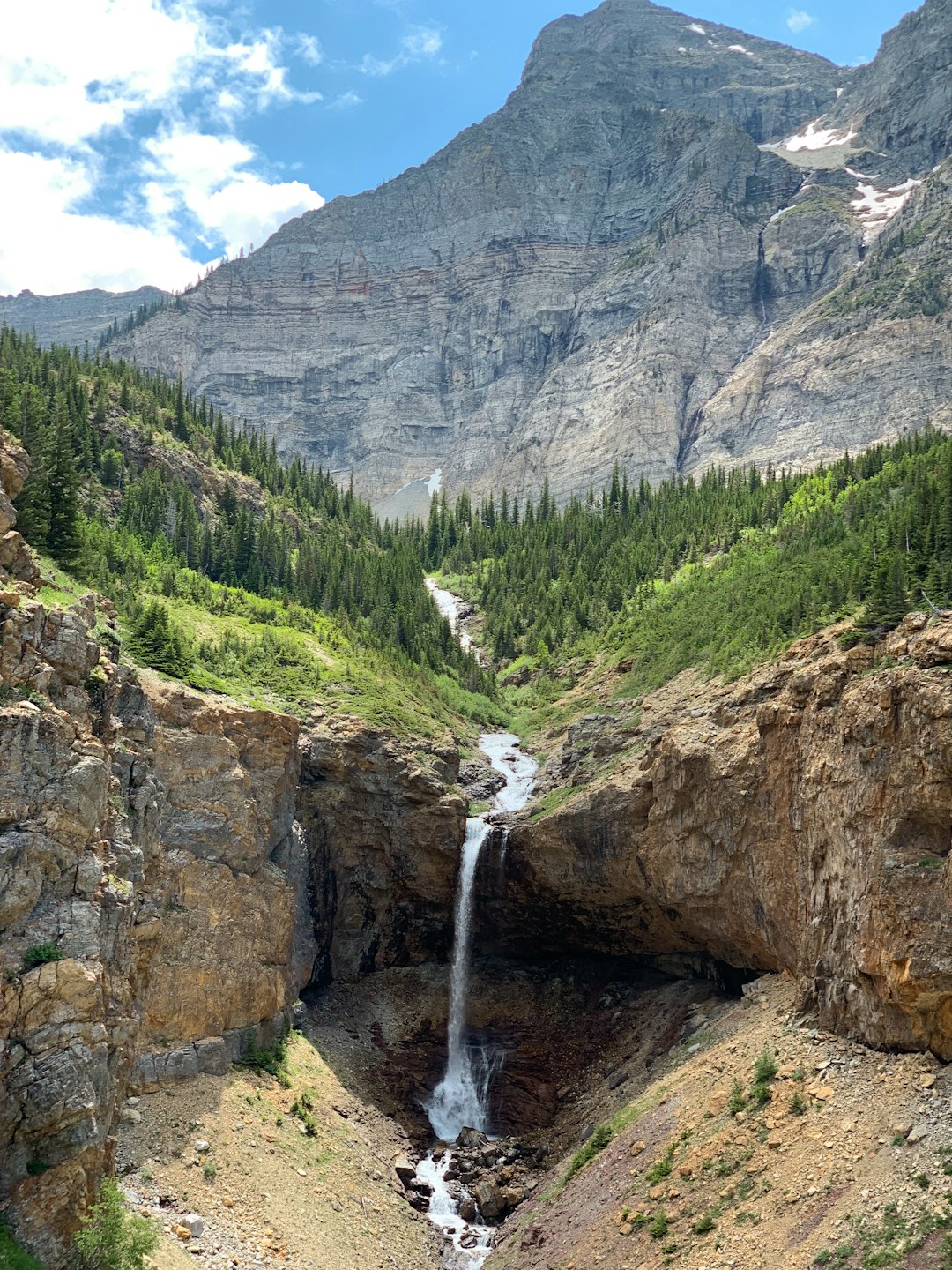 travelers stories about Waterfall in Crypt Lake Trail, Canada