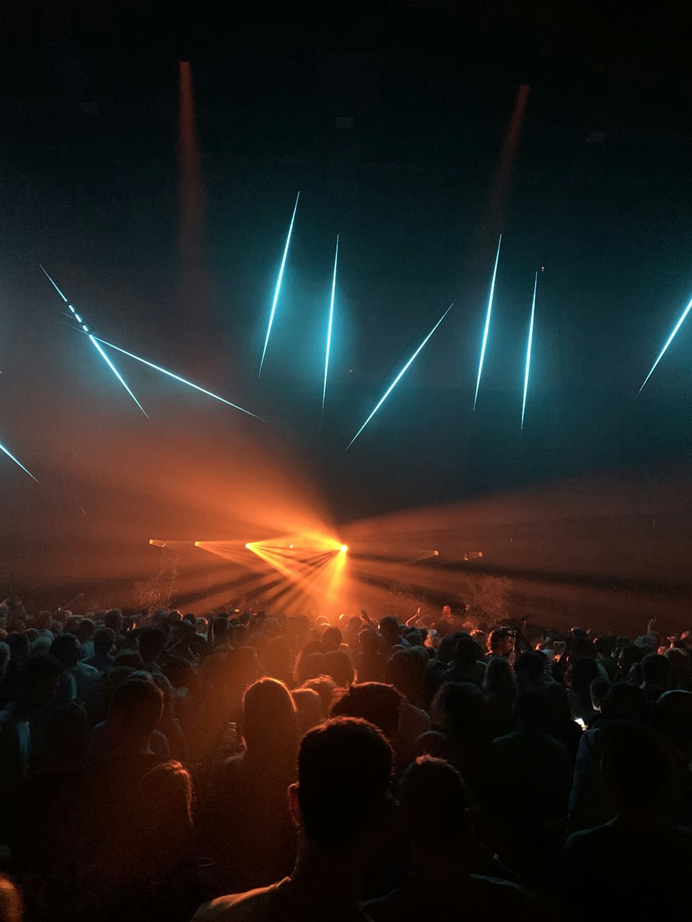 people inside room with lights