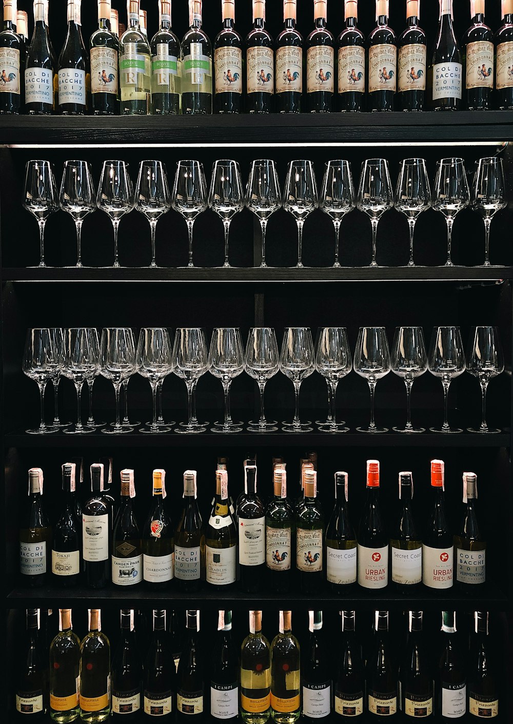 assorted-label wine bottle lot