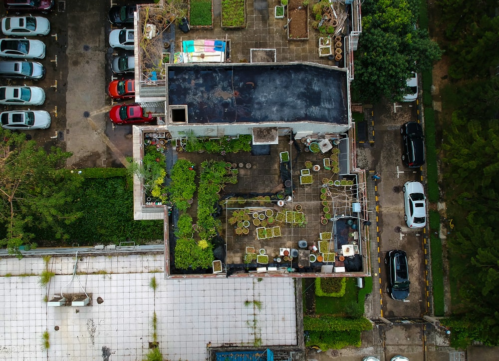 aerial photography of vehicles near road during daytime