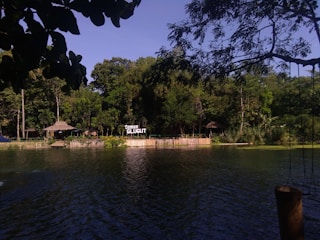 A serene view of Taman Sari Gunongan surrounded by lush greenery.