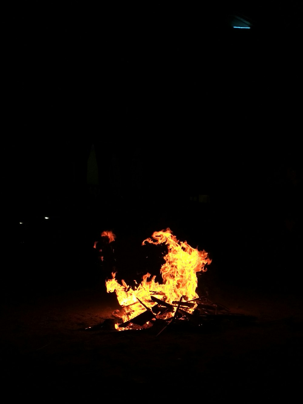 time-lapse photography of burning bonfire