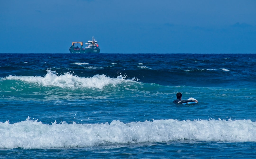 surfer on sea