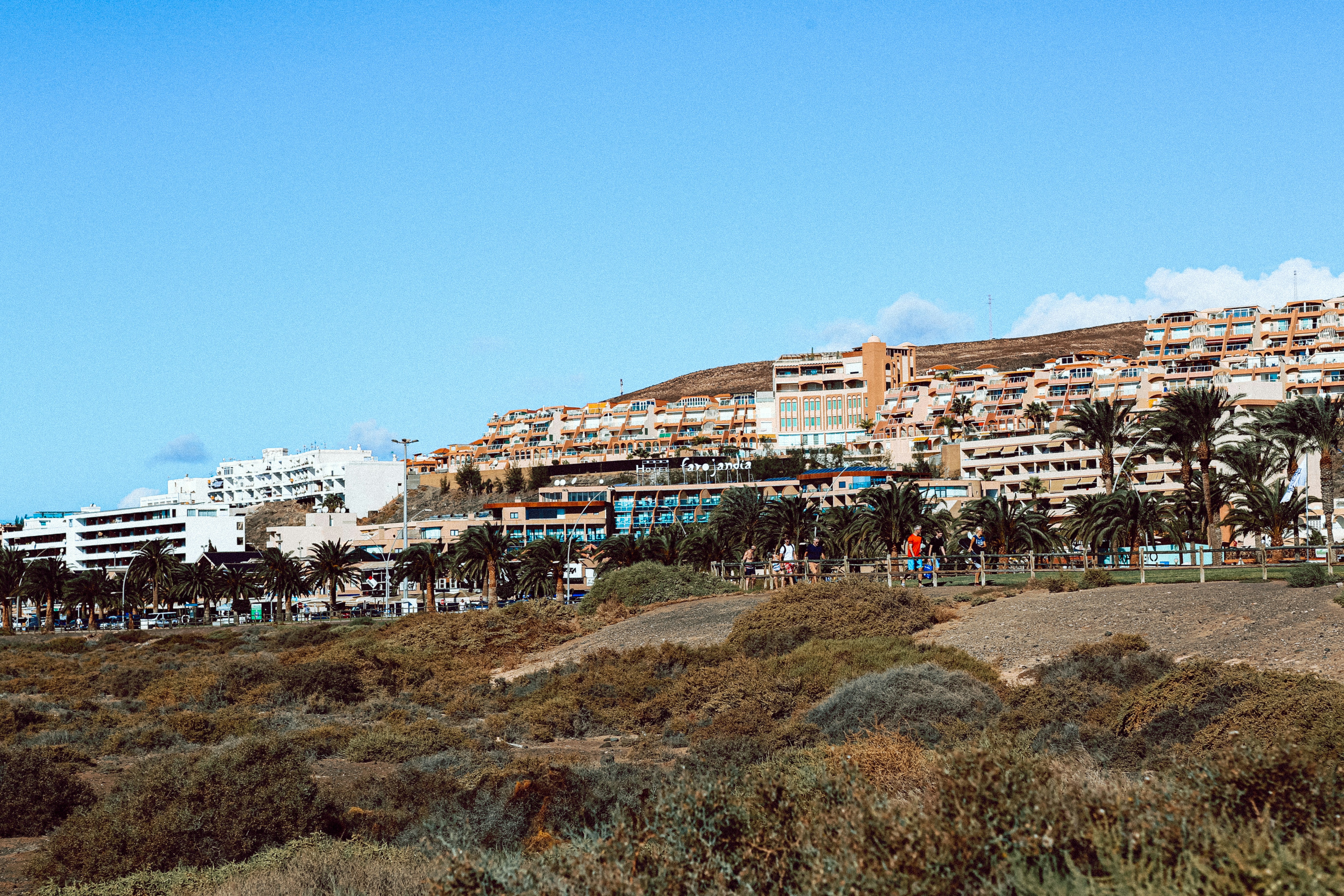 Boats docked at the modern Agadir Marina.