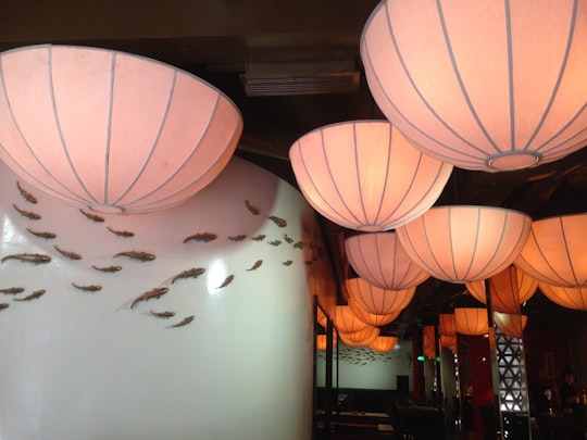 round white lamps in Ho Chi Minh City Vietnam