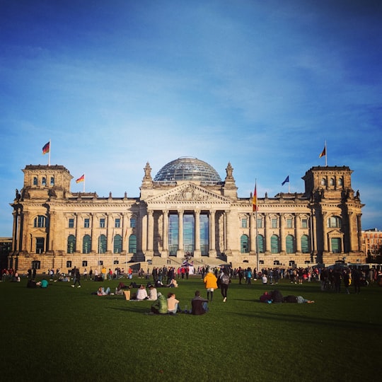 people near castle in Reichstag Building Germany