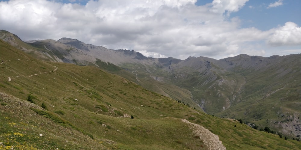 valley under white clouds