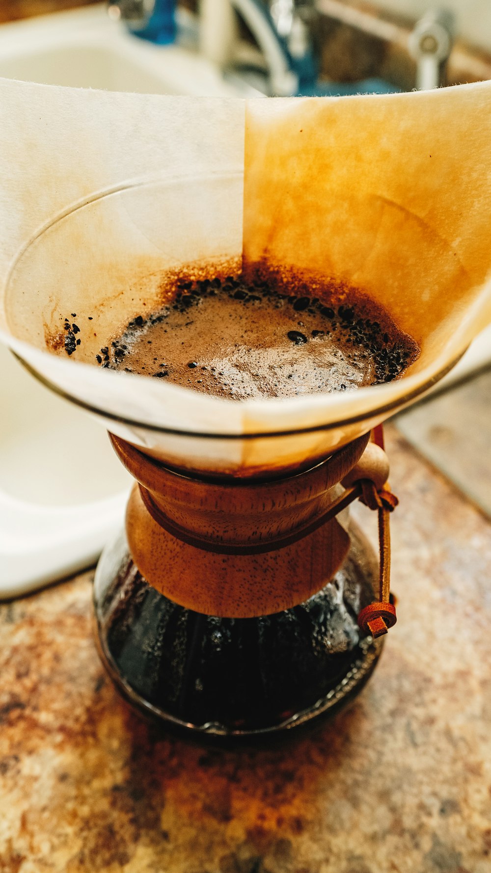 clear glass coffee pot