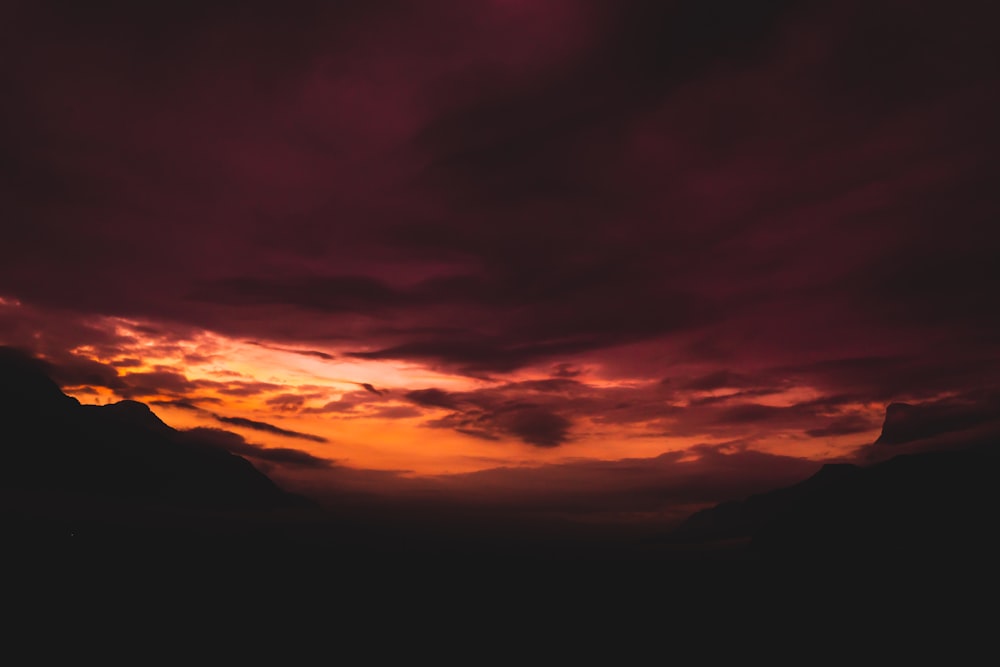 clouds at sunset