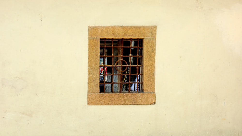 brown-framed window