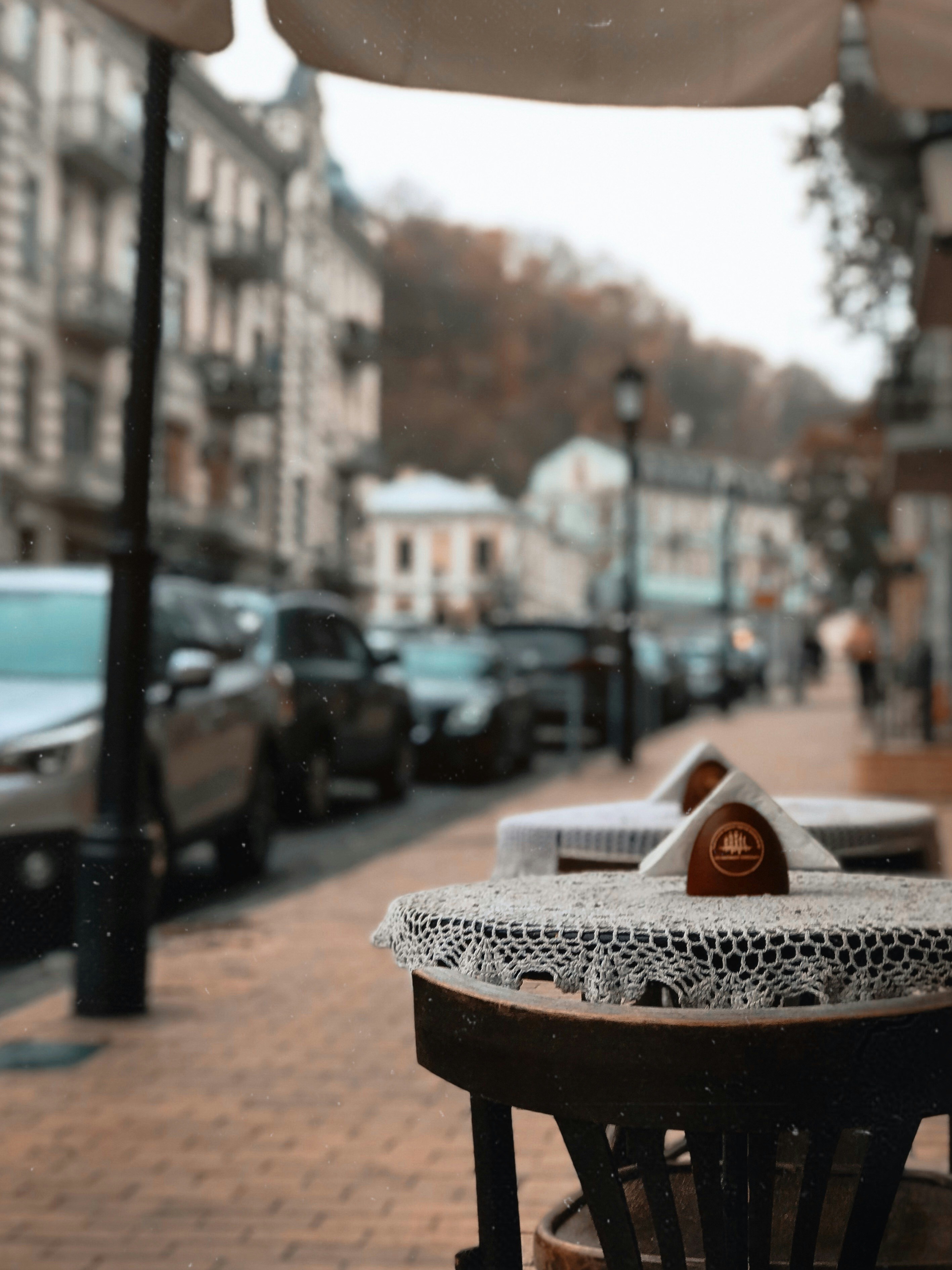 two paper towels on holder placed on tables