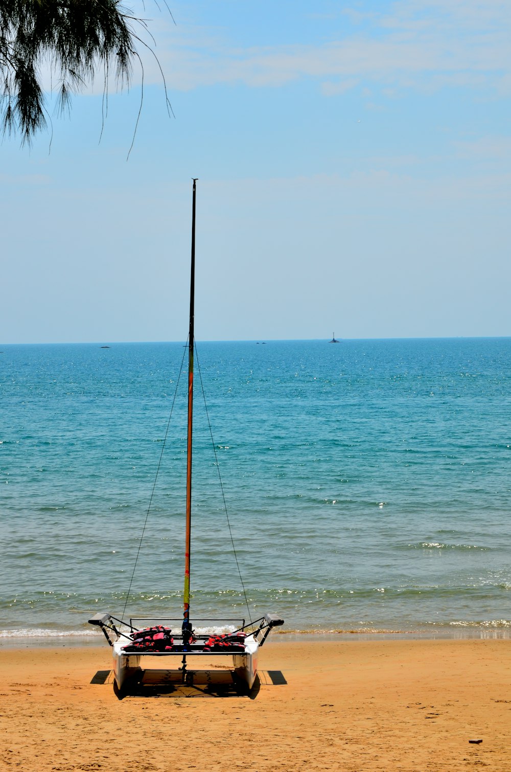 pole near ocean