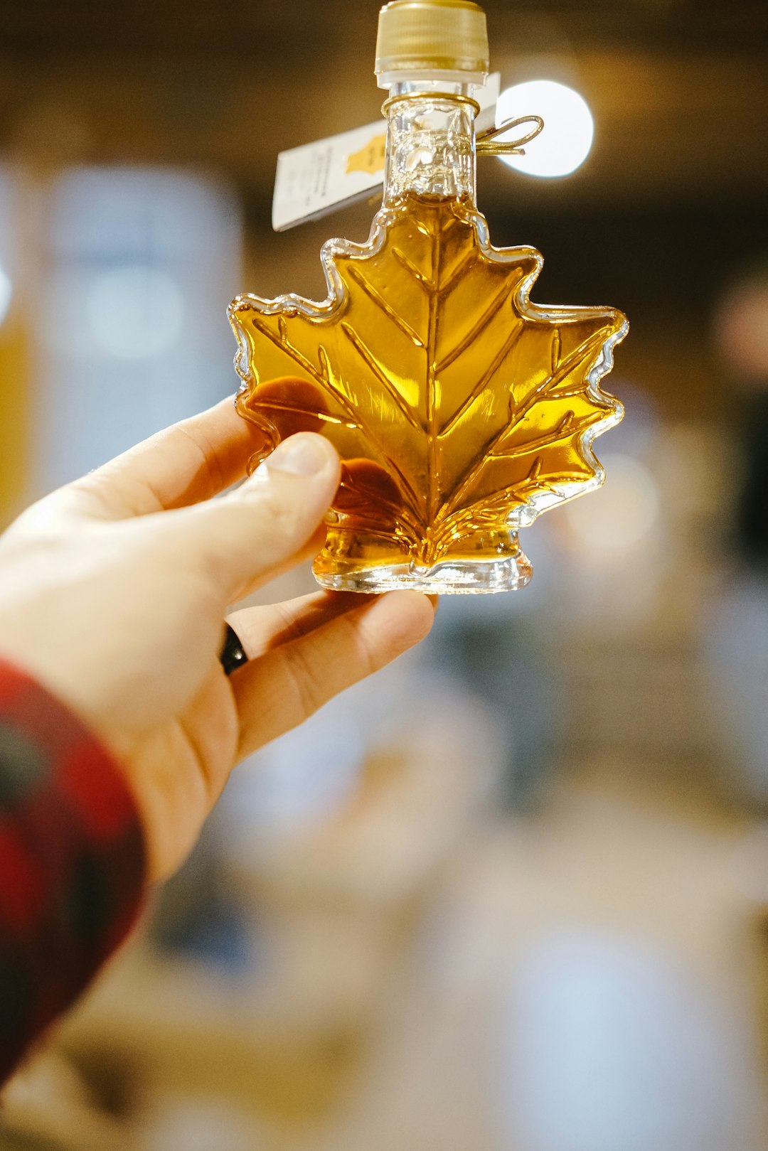 clear glass bottle