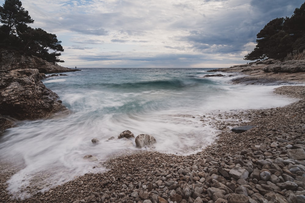 rocks near ocean