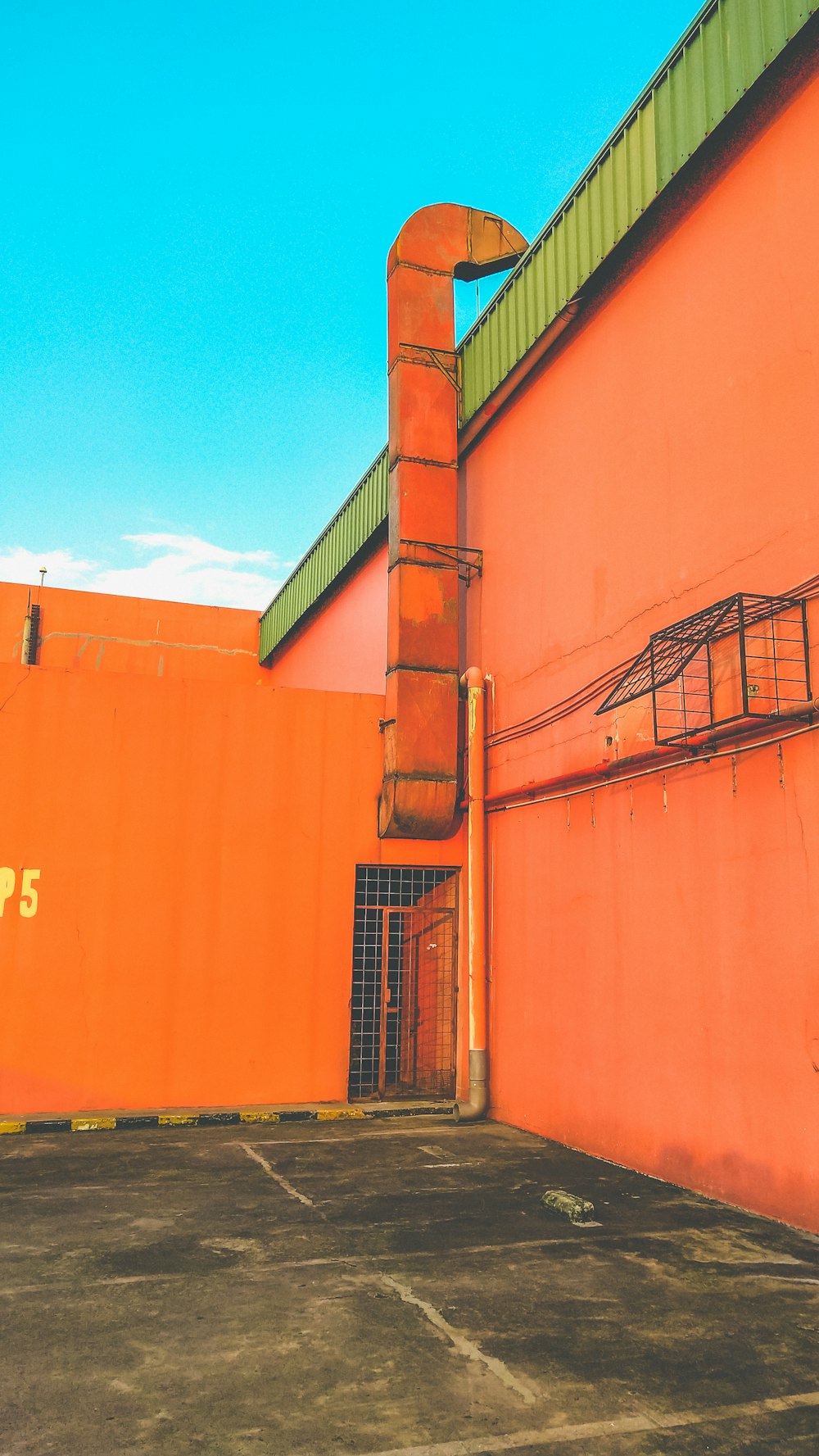 orange concrete building