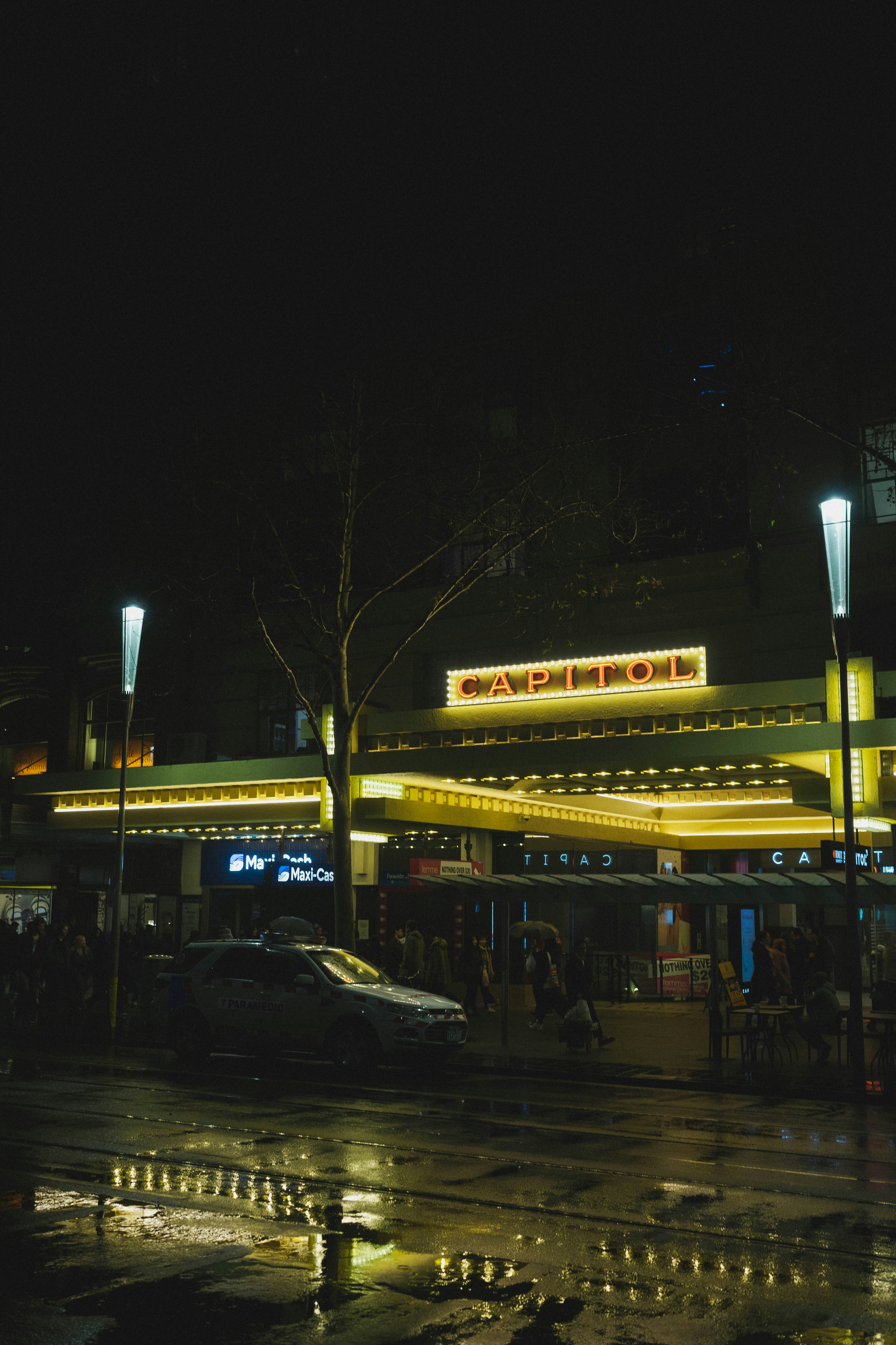 Capitol building during nighttime