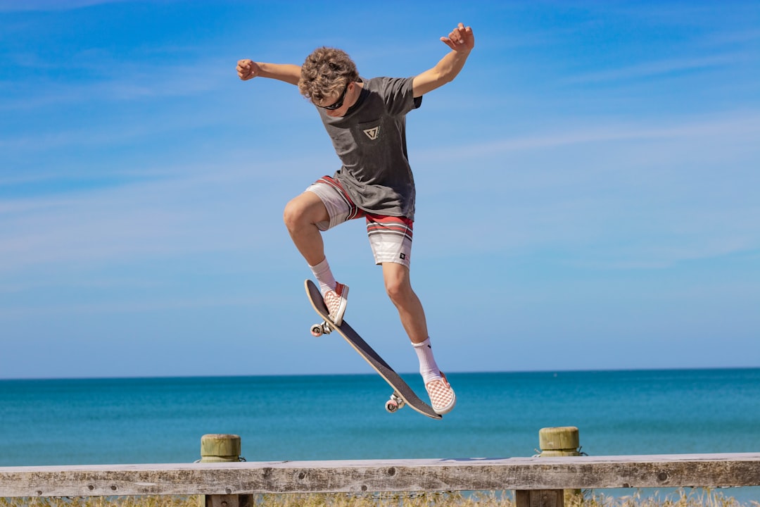 skateboarder doing stunts