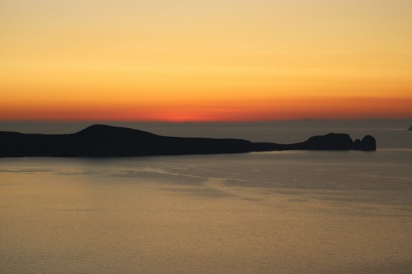 Sunset photograph — Naxos, Greece