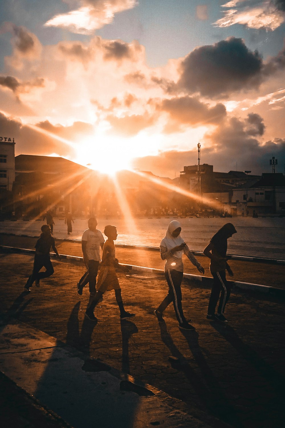 people walking on street