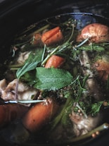 meat and vegetable soup