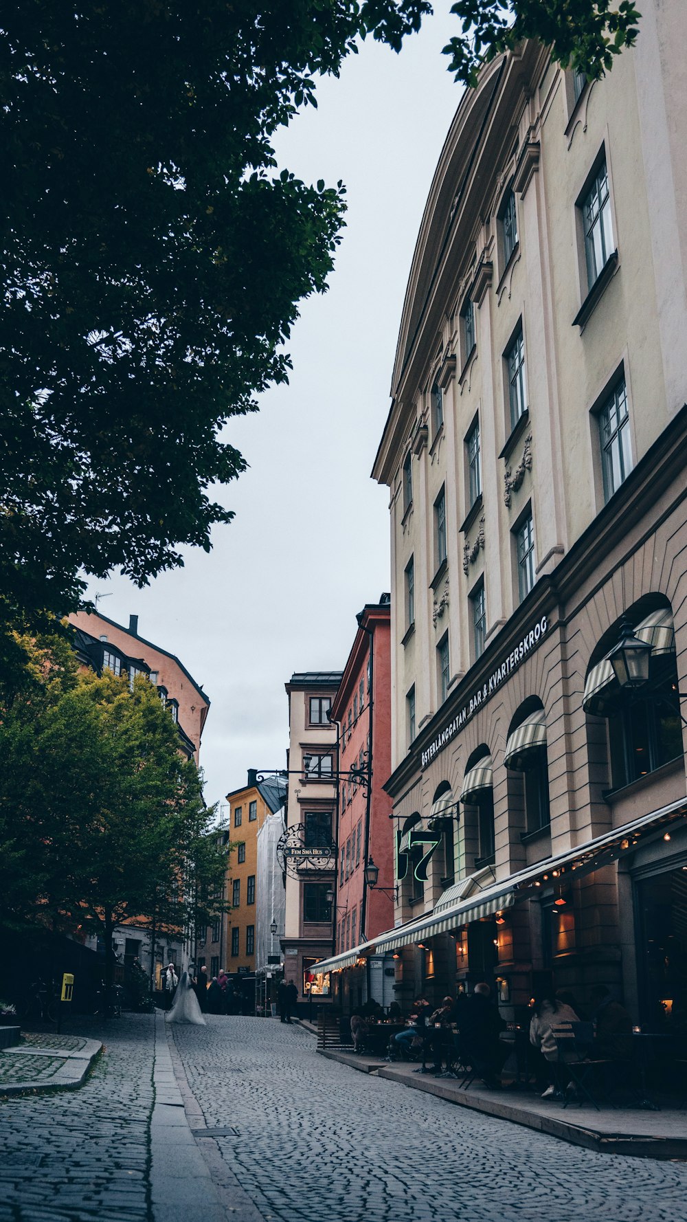 colorful buildings beside empty streets