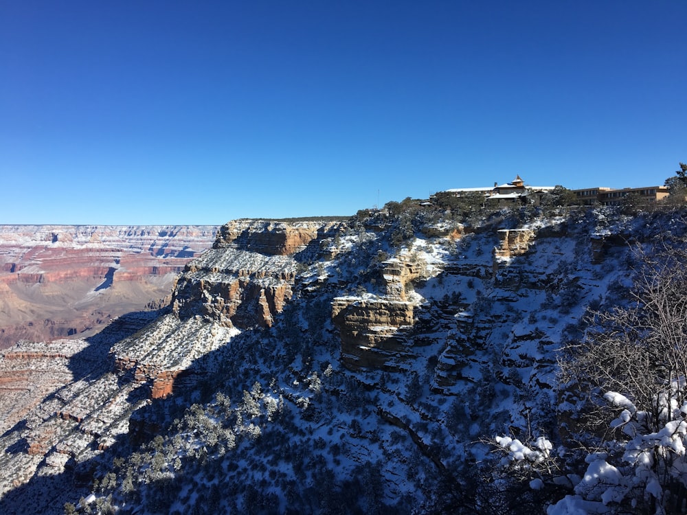 snowy canyon landscape