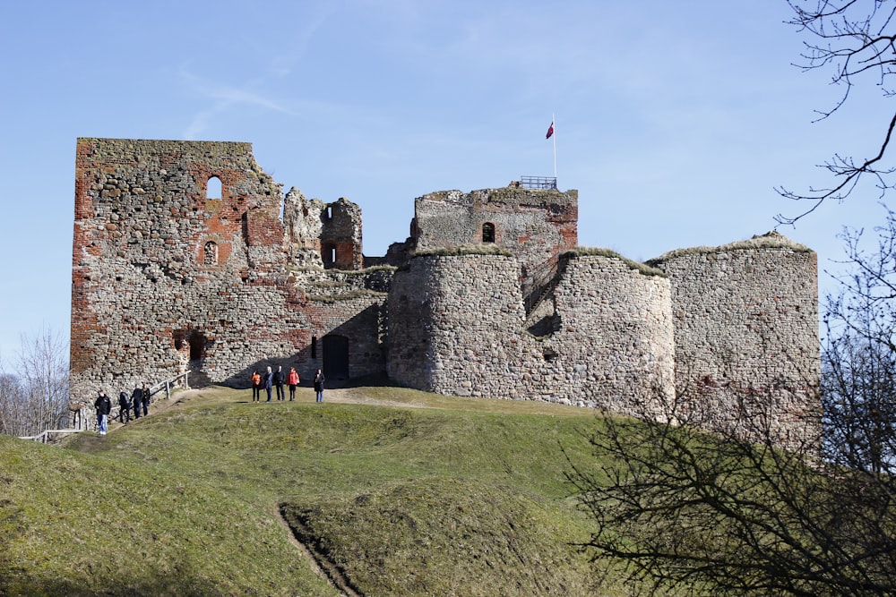 Castelo de concreto marrom