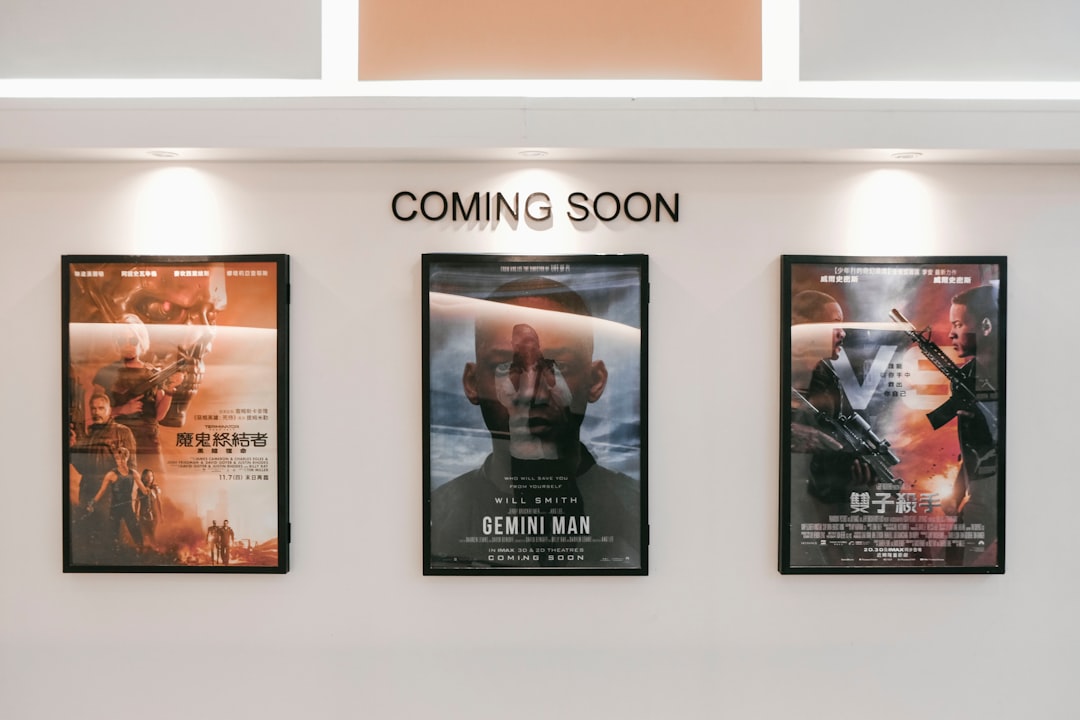 three assorted-title movie posters