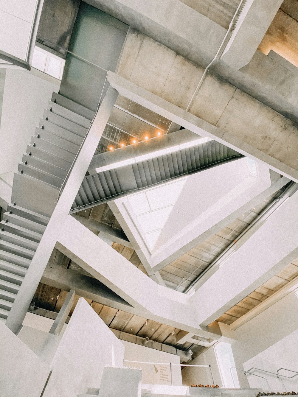 brown and white false ceiling