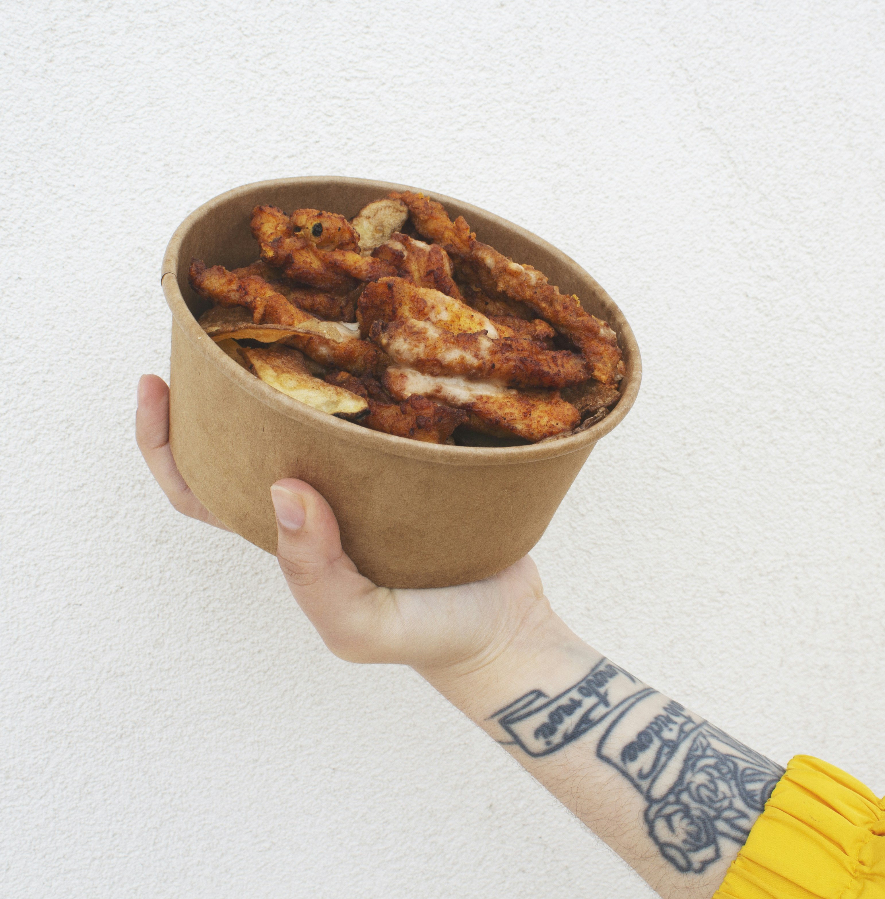 cooked food in brown bowl