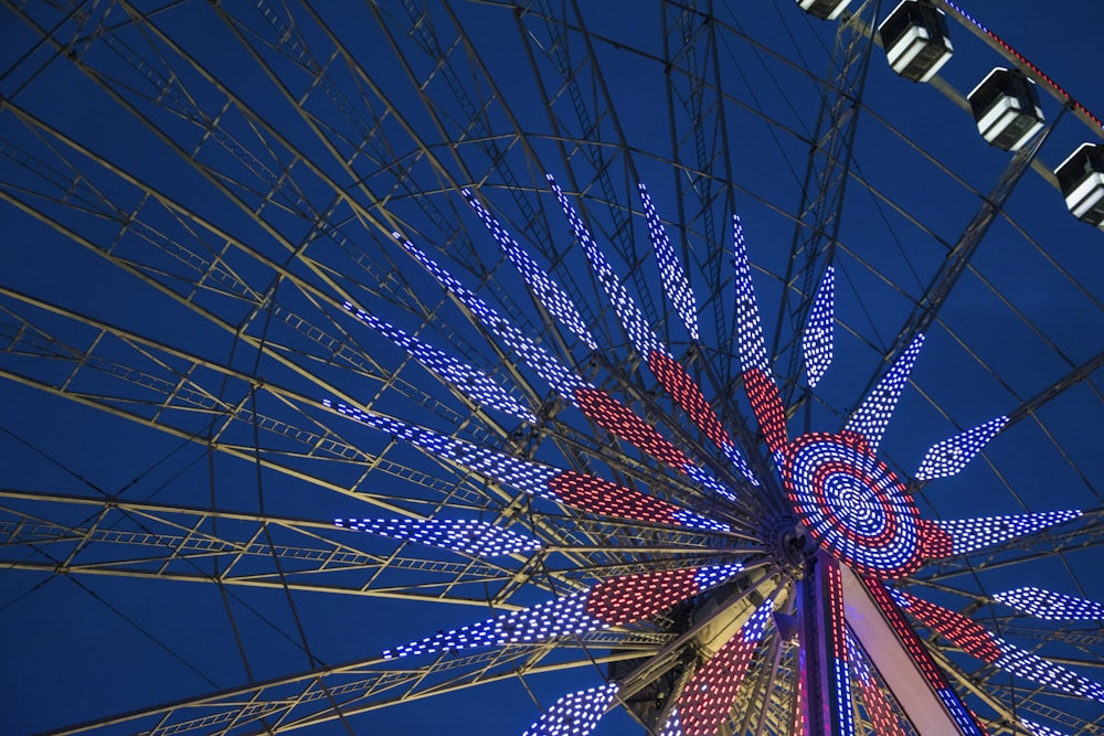 low-angle photograph of Ferris wheel