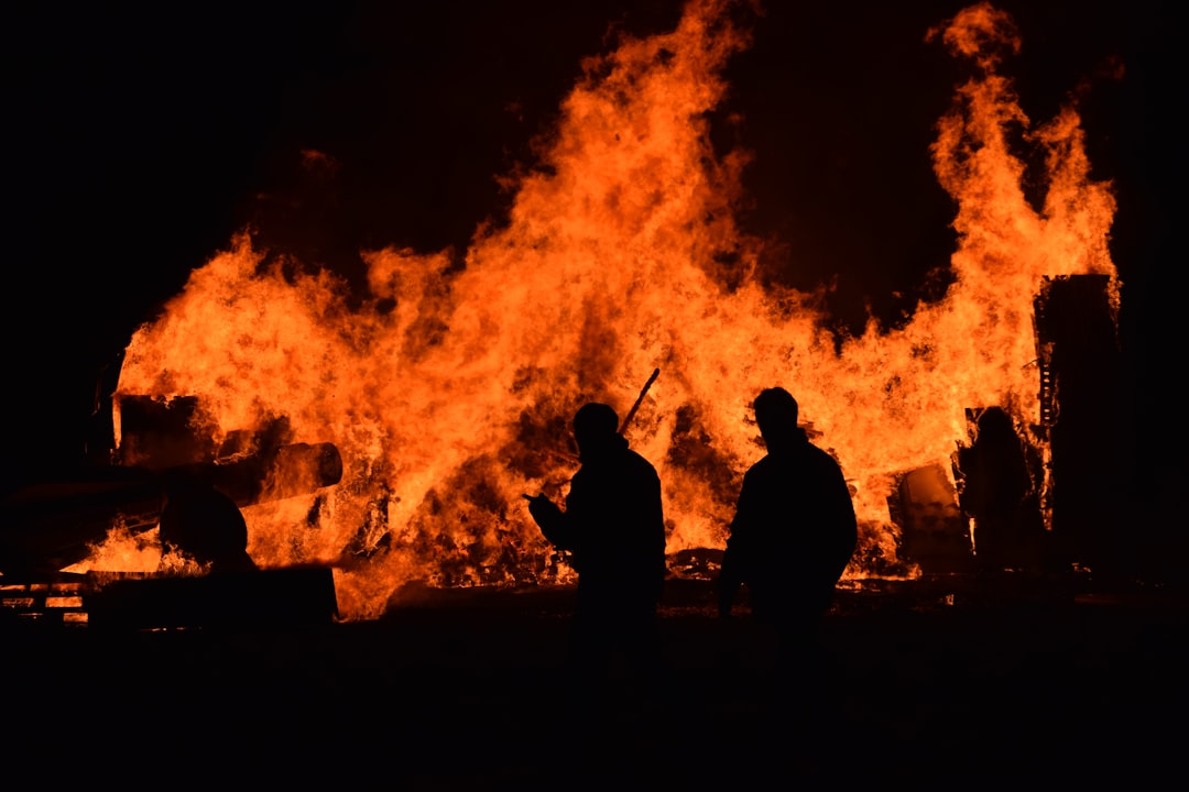 people walking near fire, Bonfire Night