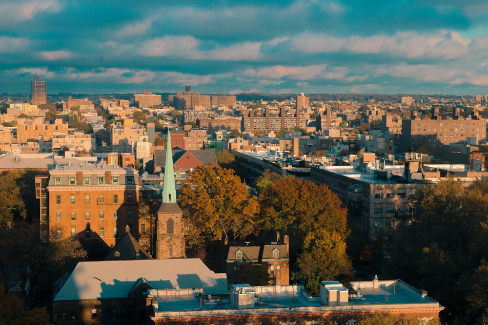 top view of cityscape