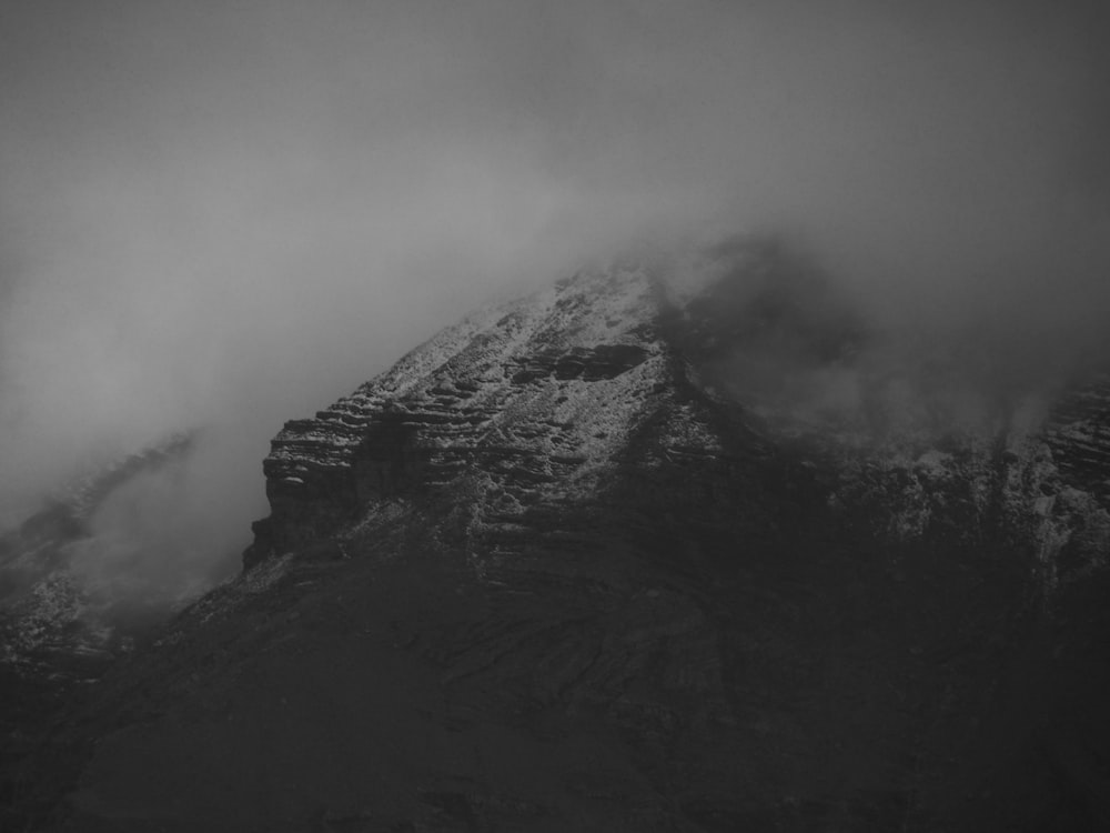 mountain at night