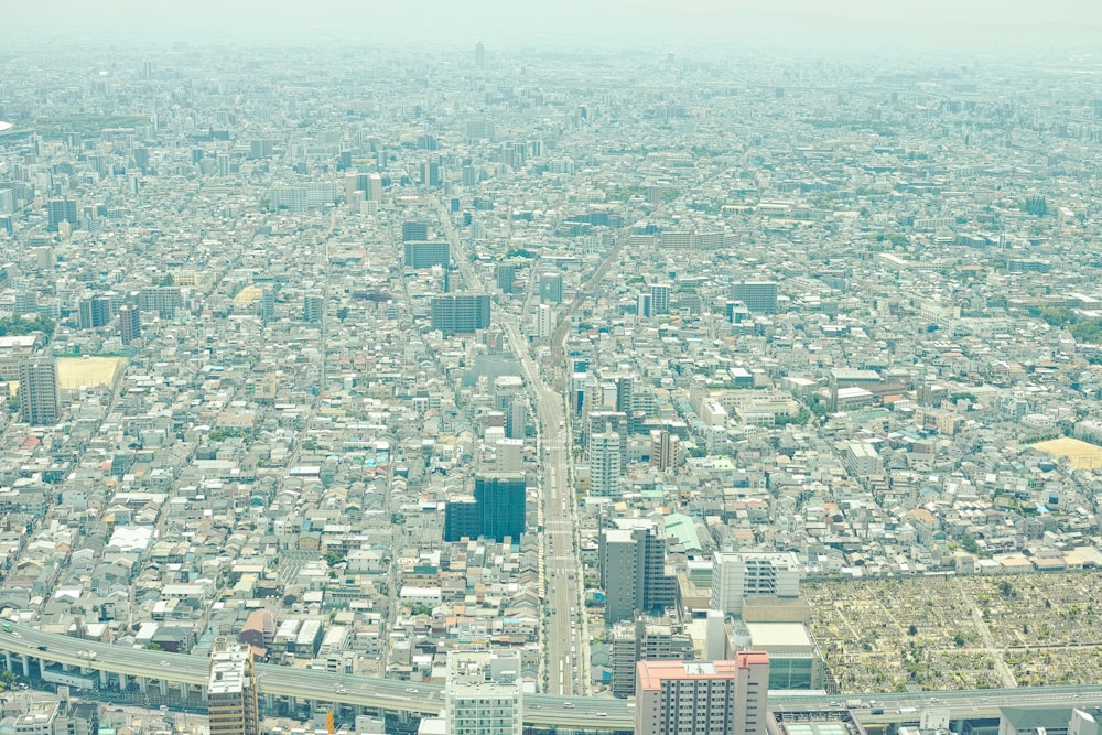 bird's eye view of a city