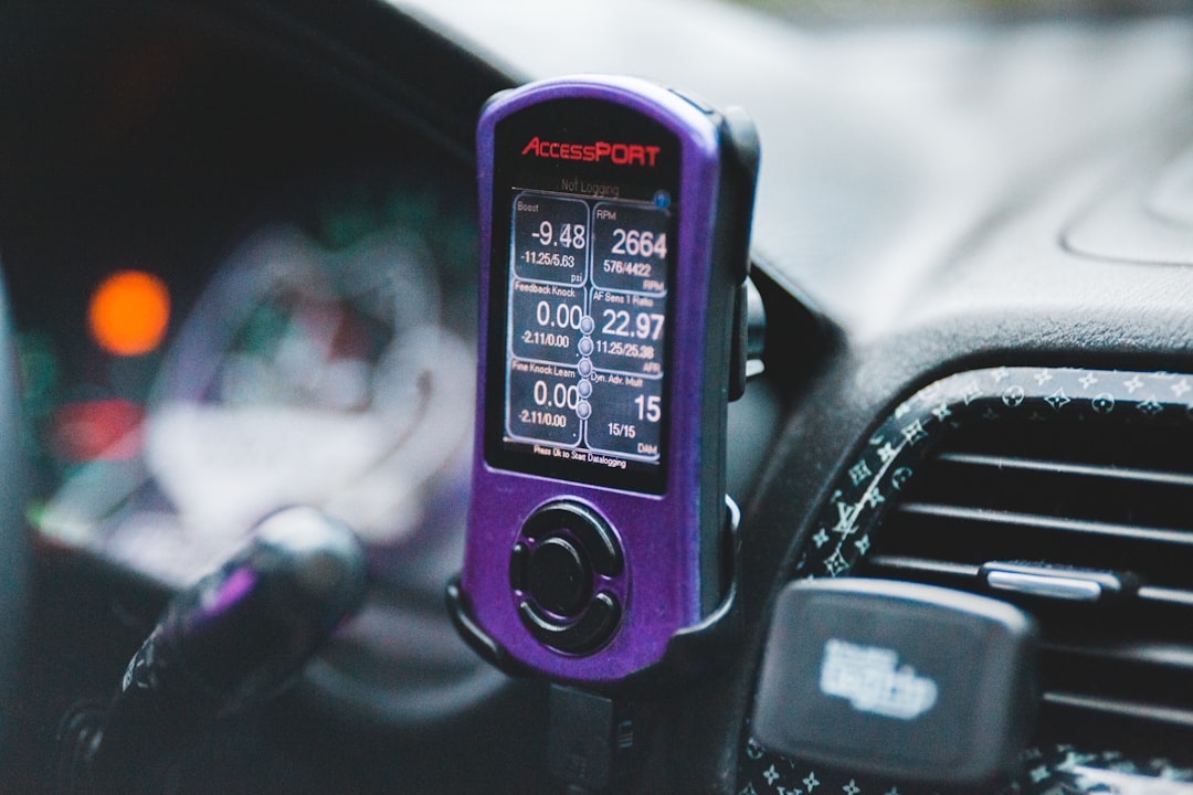 purple digital device