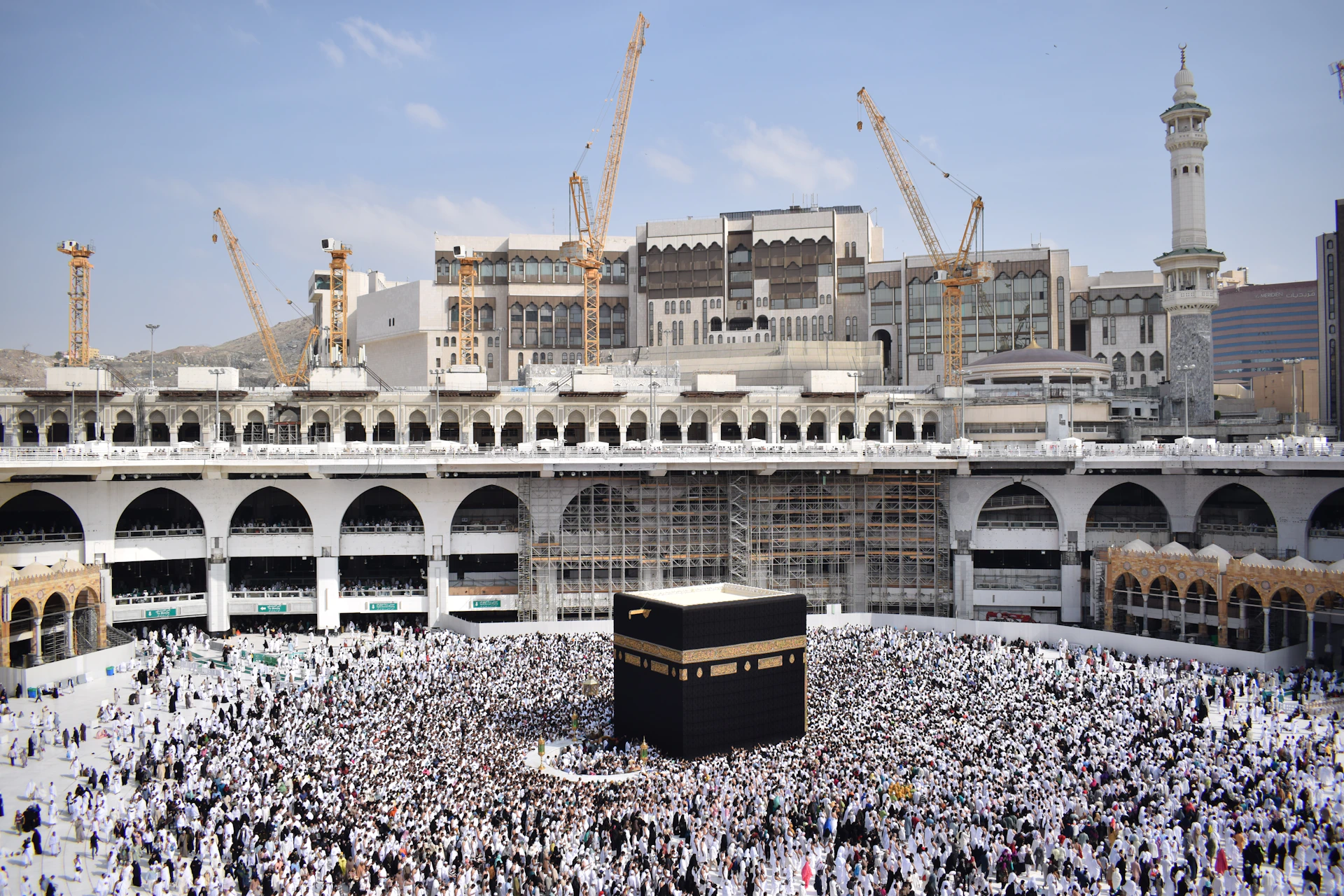 Vue de la Kaaba à La Mecque