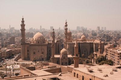photo of beige temple egypt google meet background
