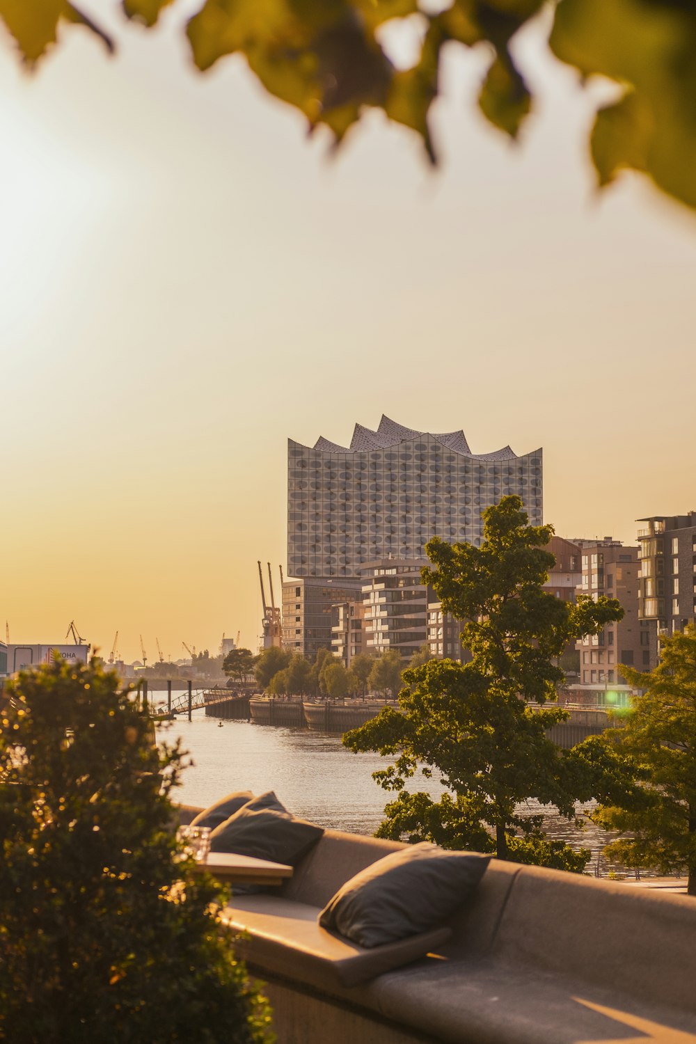 cityscape beside body of water