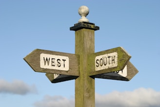 green wooden signage