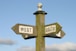 green wooden signage