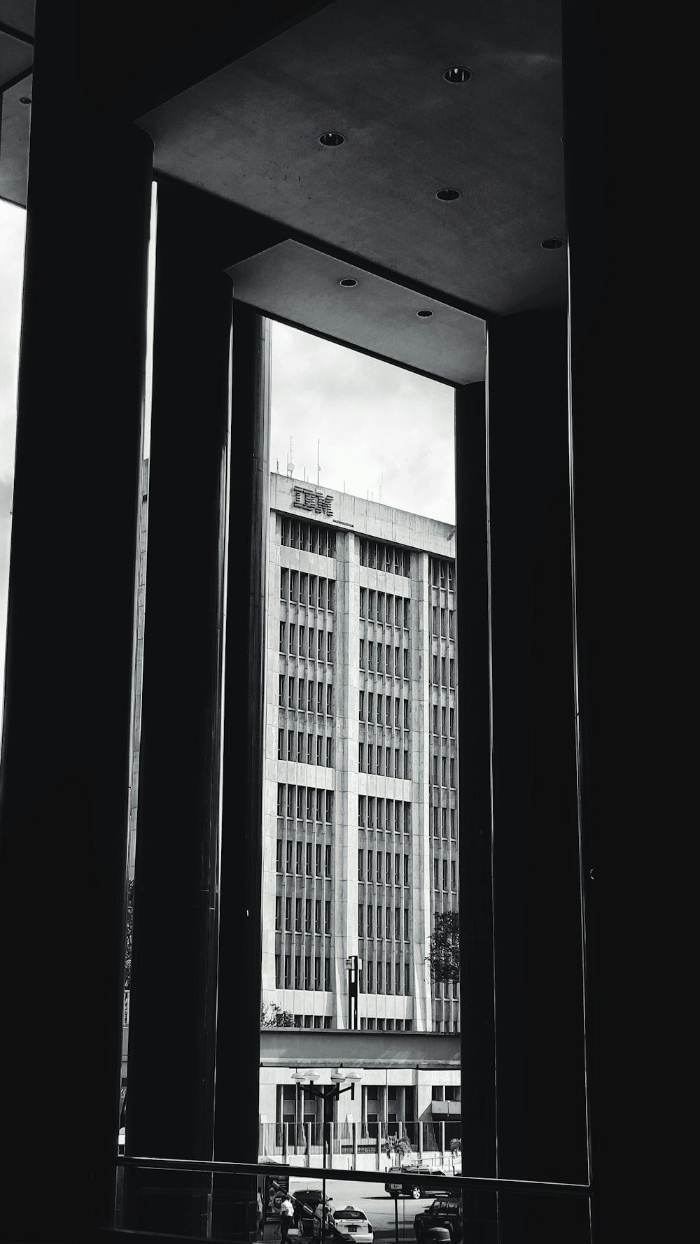 grayscale photography of buildings