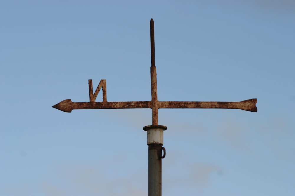 brown wind vane