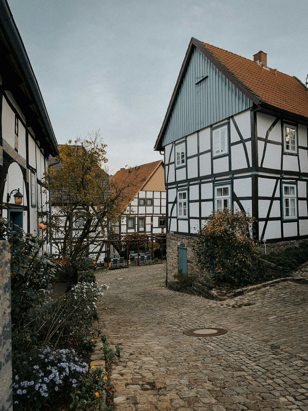 white and brown building