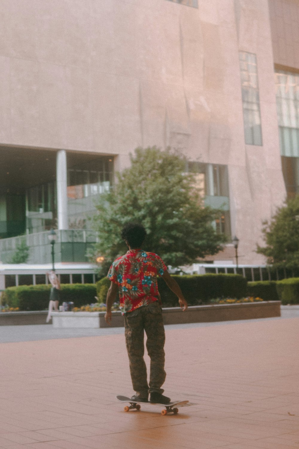 man riding skateboard