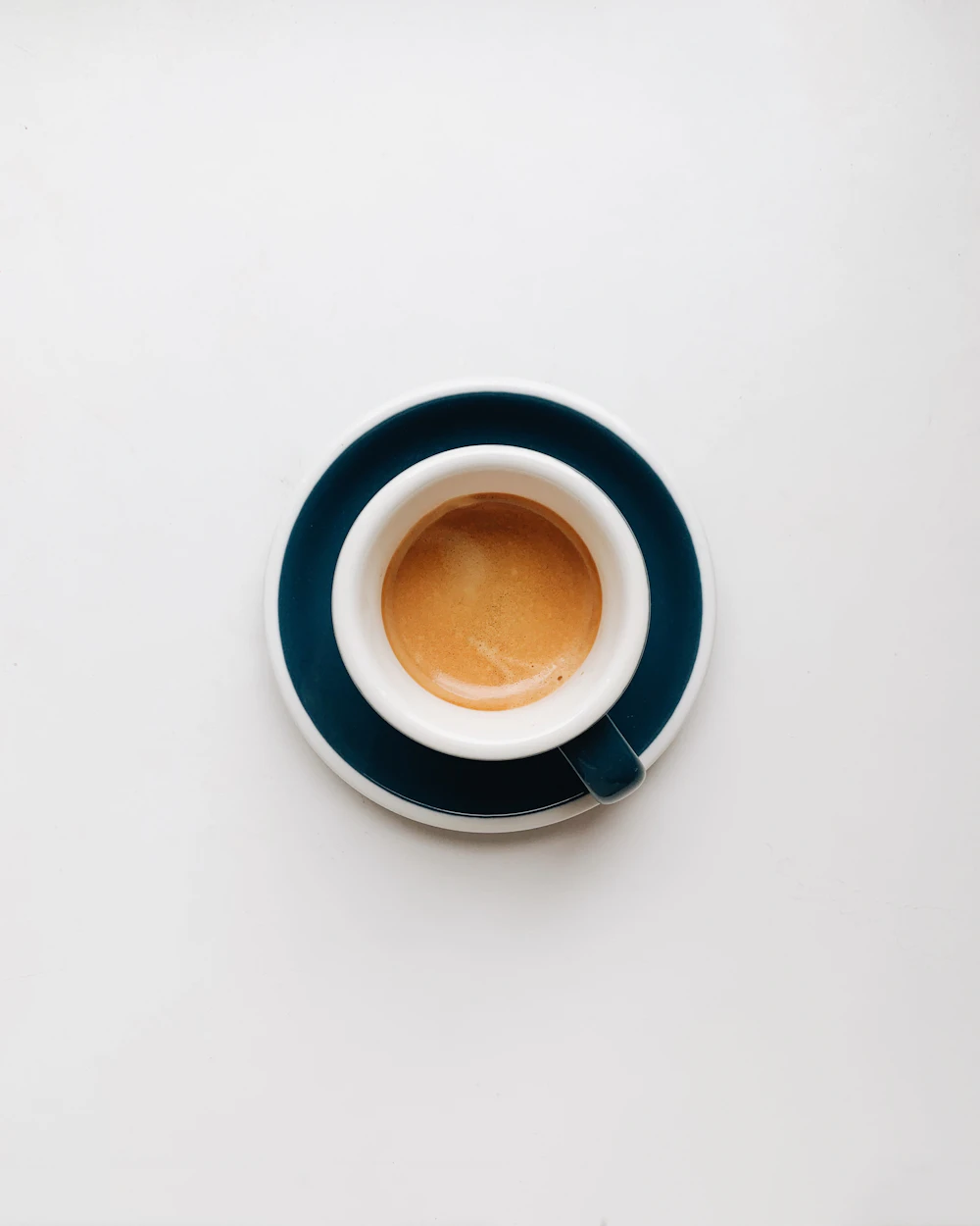 A cup of coffee on a saucer